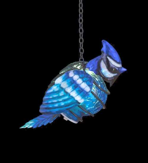 Blue Jay Solar Bird Lantern 